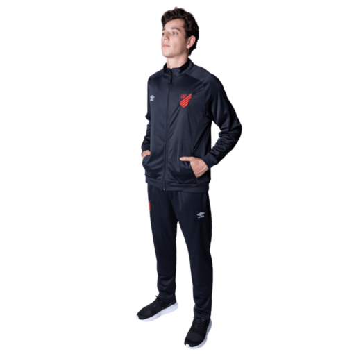 Conjunto de Agasalho Athletico Paranaense Basic Preto Masculino - Image 2