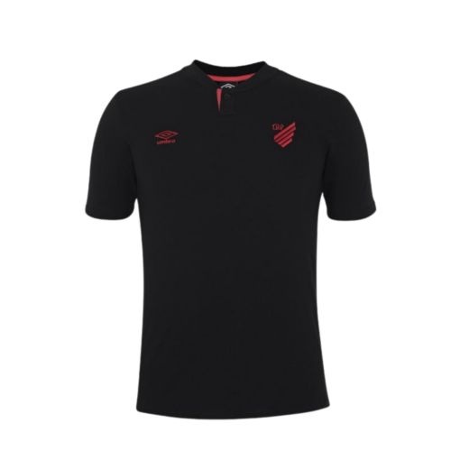 Polo Masculina Athletico Paranaense Viagem 2024 Preta