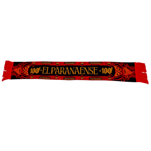 Cachecol CAP El Paranaense 2024 - Preto, Vermelho e Dourado - Image 2