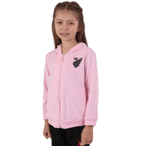 Jaqueta Infantil Plush Athletico Paranaense Rosa - Image 2