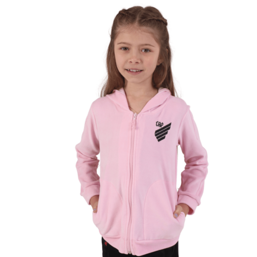 Jaqueta Infantil Plush Athletico Paranaense Rosa