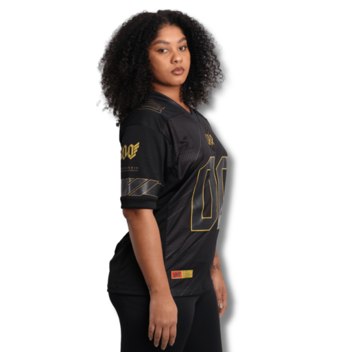 Camisa Feminina CAP Futebol Americano Jersey 2024 - Preto e Dourado - Image 2