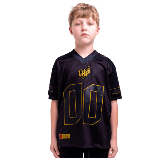 Camisa Infantil CAP Futebol Americano Jersey 2024 - Preto e Dourado