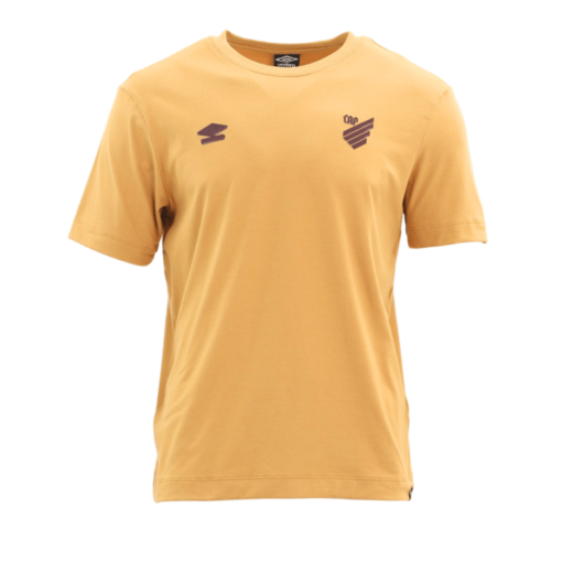 Camiseta Masculina Athletico Concentração 2025 Dourado